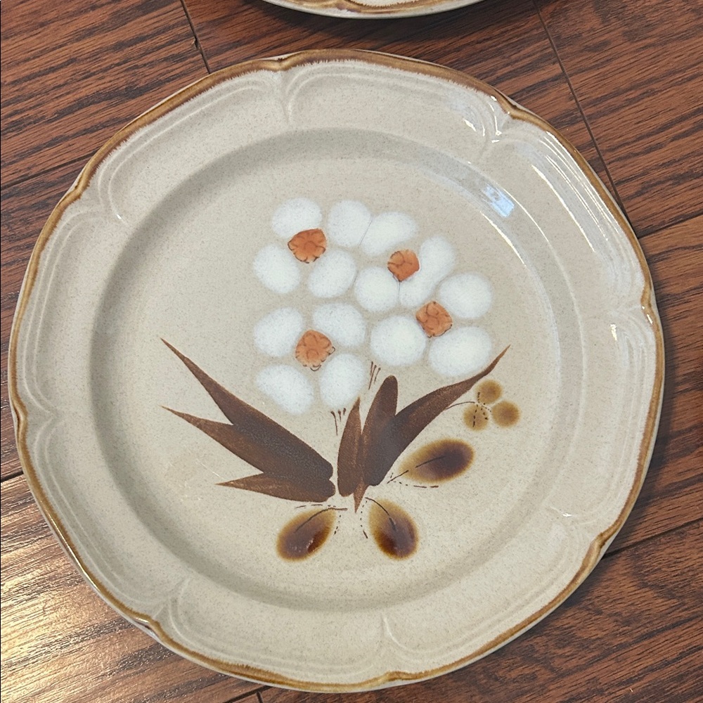 Vgt Hearthside Castlewood dinner plates. Hand painted stoneware Japan. - Picture 4 of 11
